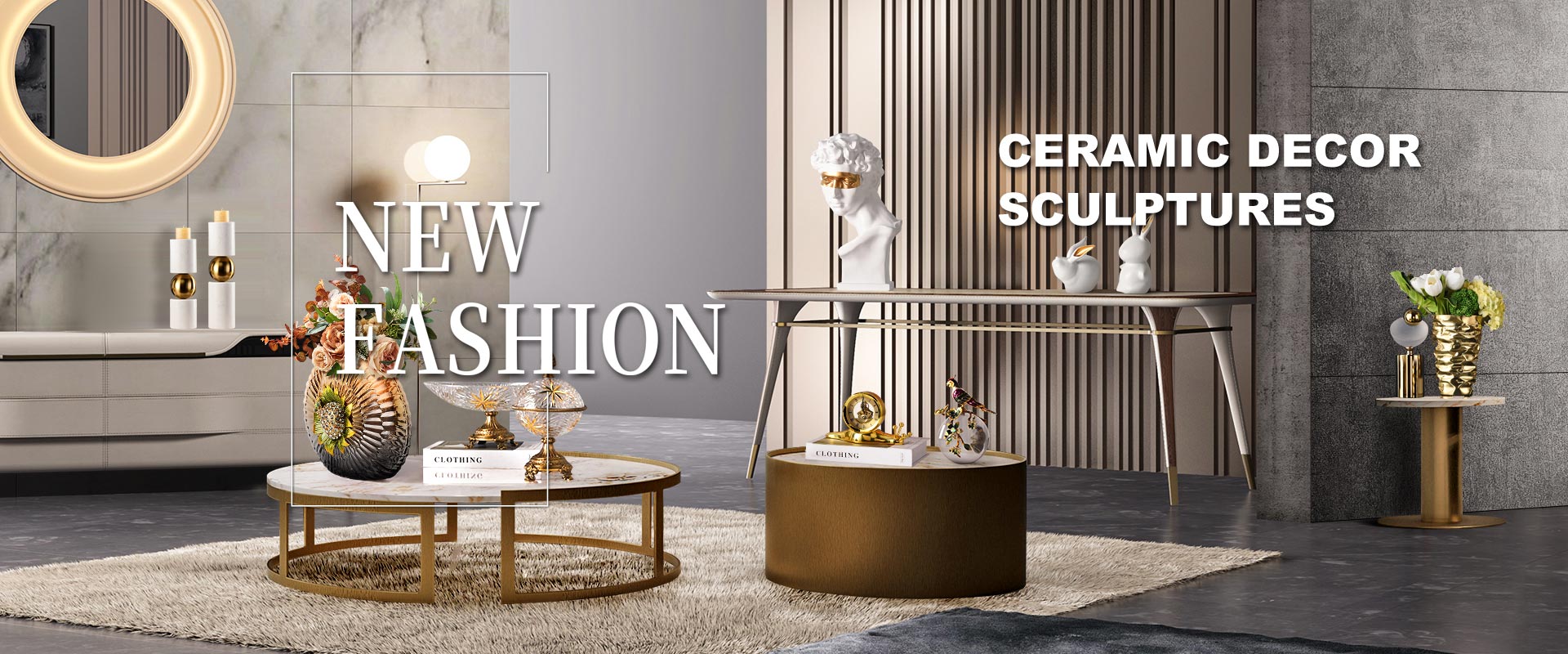 China Producători și furnizori de sculpturi decorative din ceramică