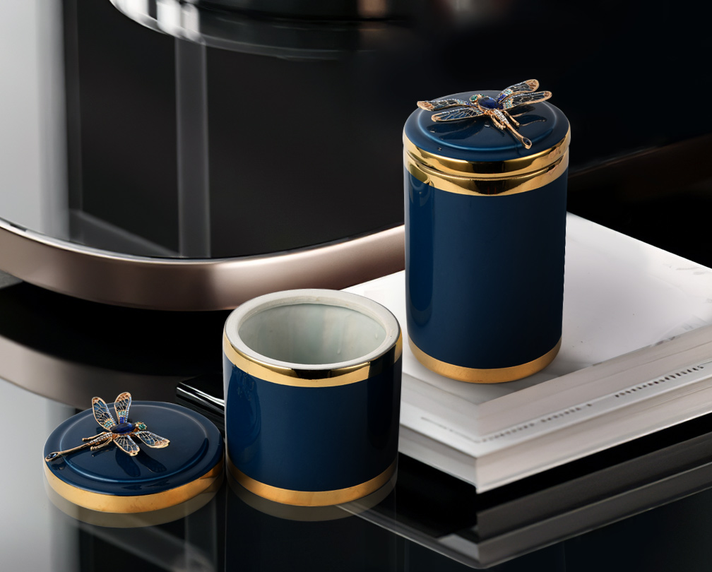 Rezervoare de depozitare ceramice creative de lux moderne